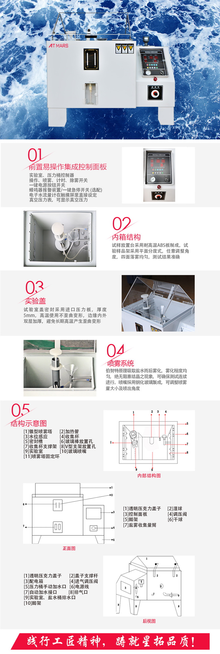 鹽霧試驗機 60型結(jié)構(gòu)